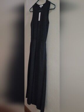 Brand New Sleeveless Black Maxi Dress